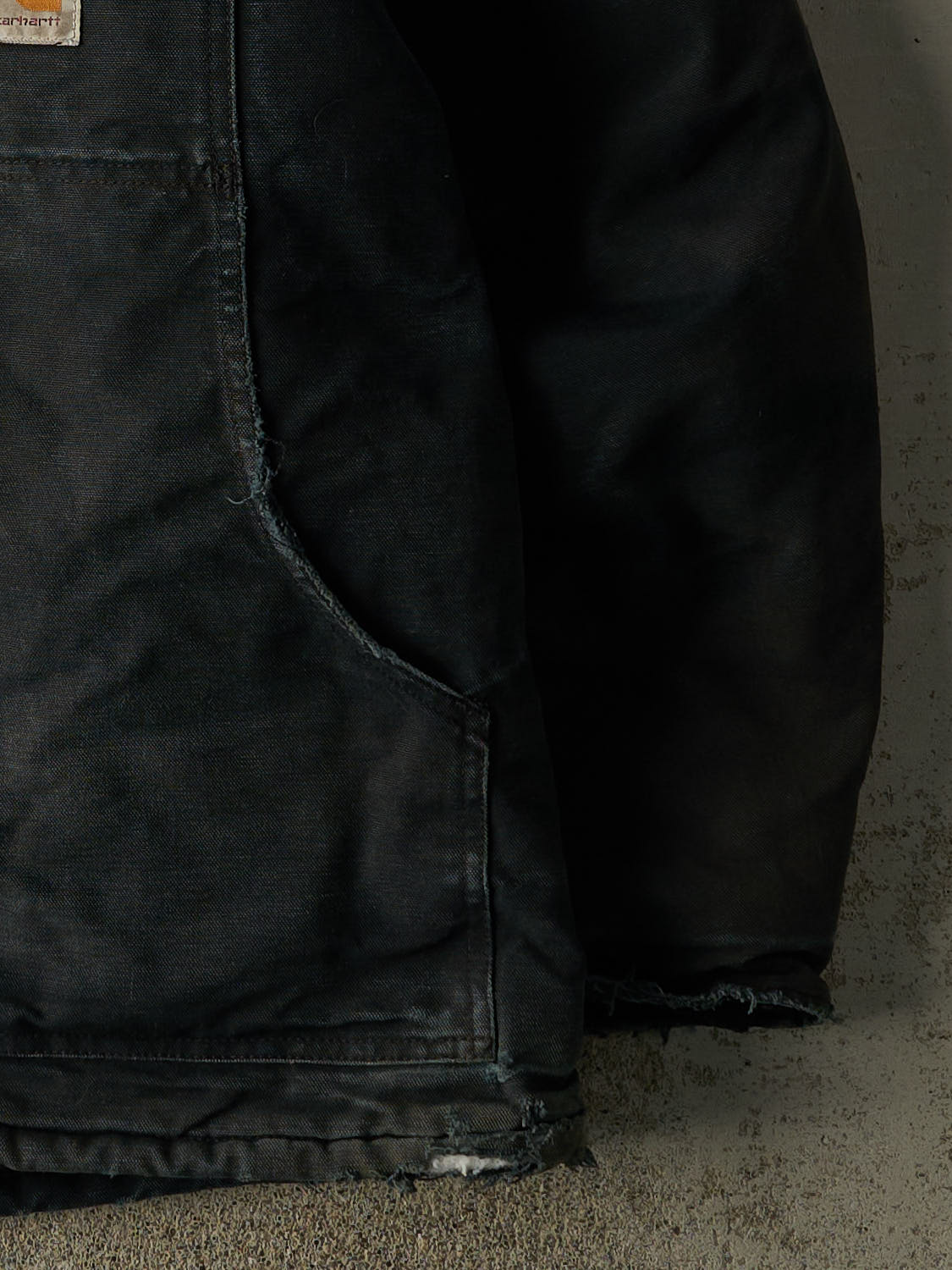 Vintage 90s Faded Black Carhartt Arctic Jacket (XL/XXL)