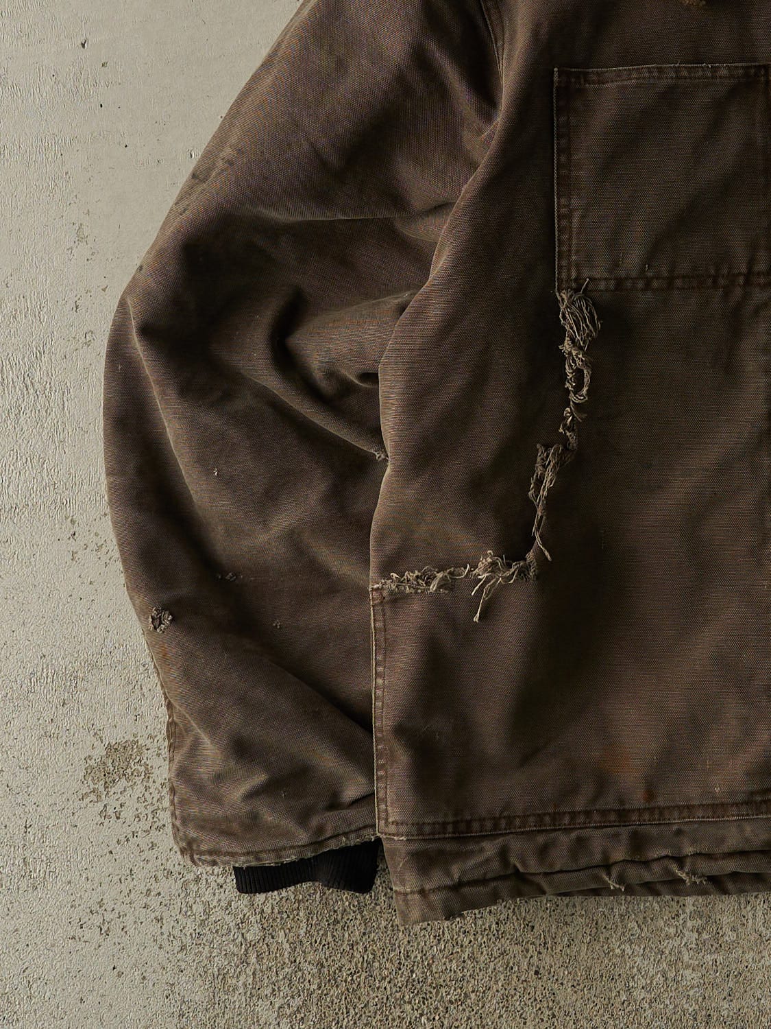 Vintage 90s Brown Work King Hooded Work Jacket (L/XL)