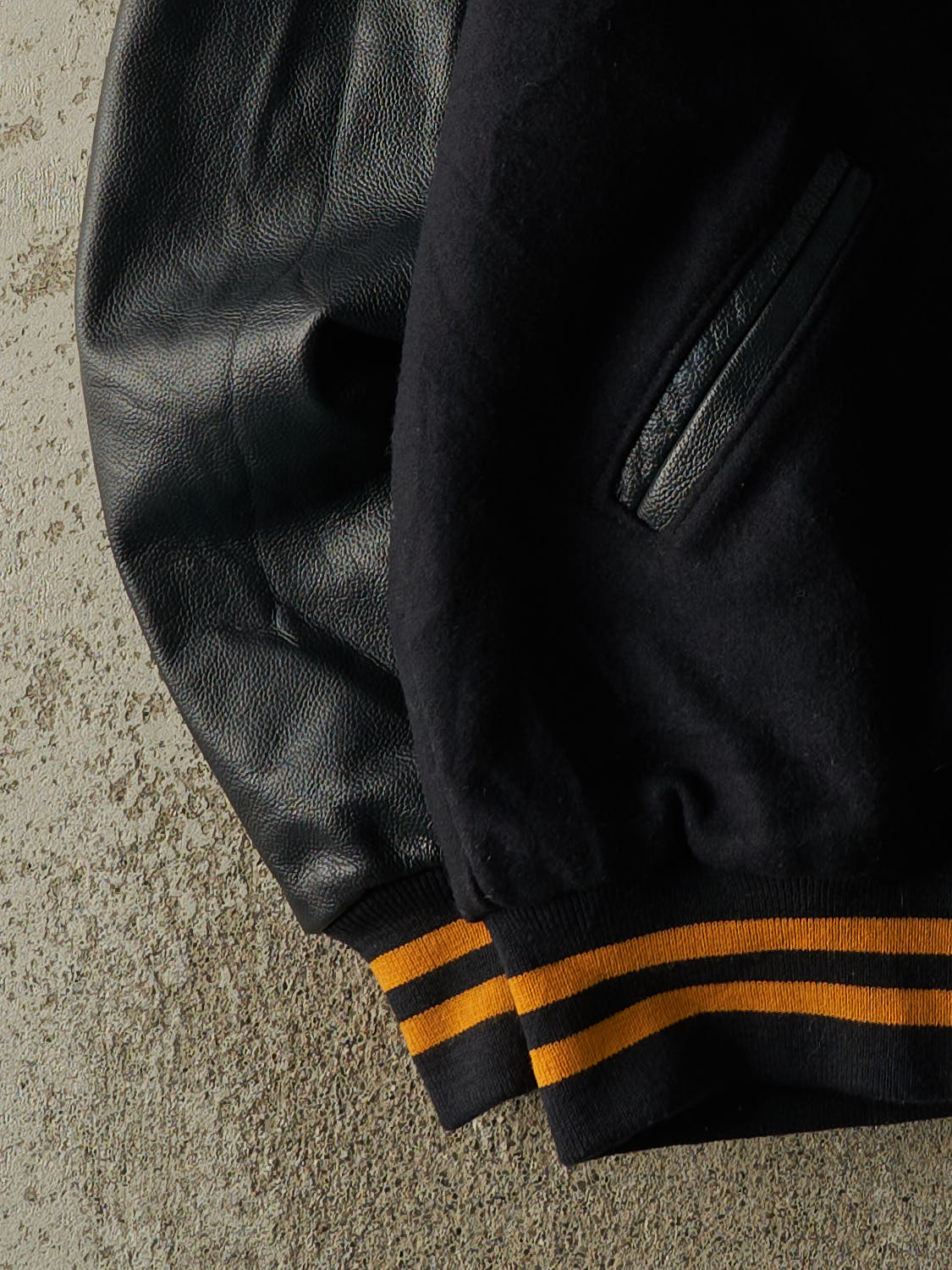 Vintage 90s Navy Blue Varsity Jacket (M/L)