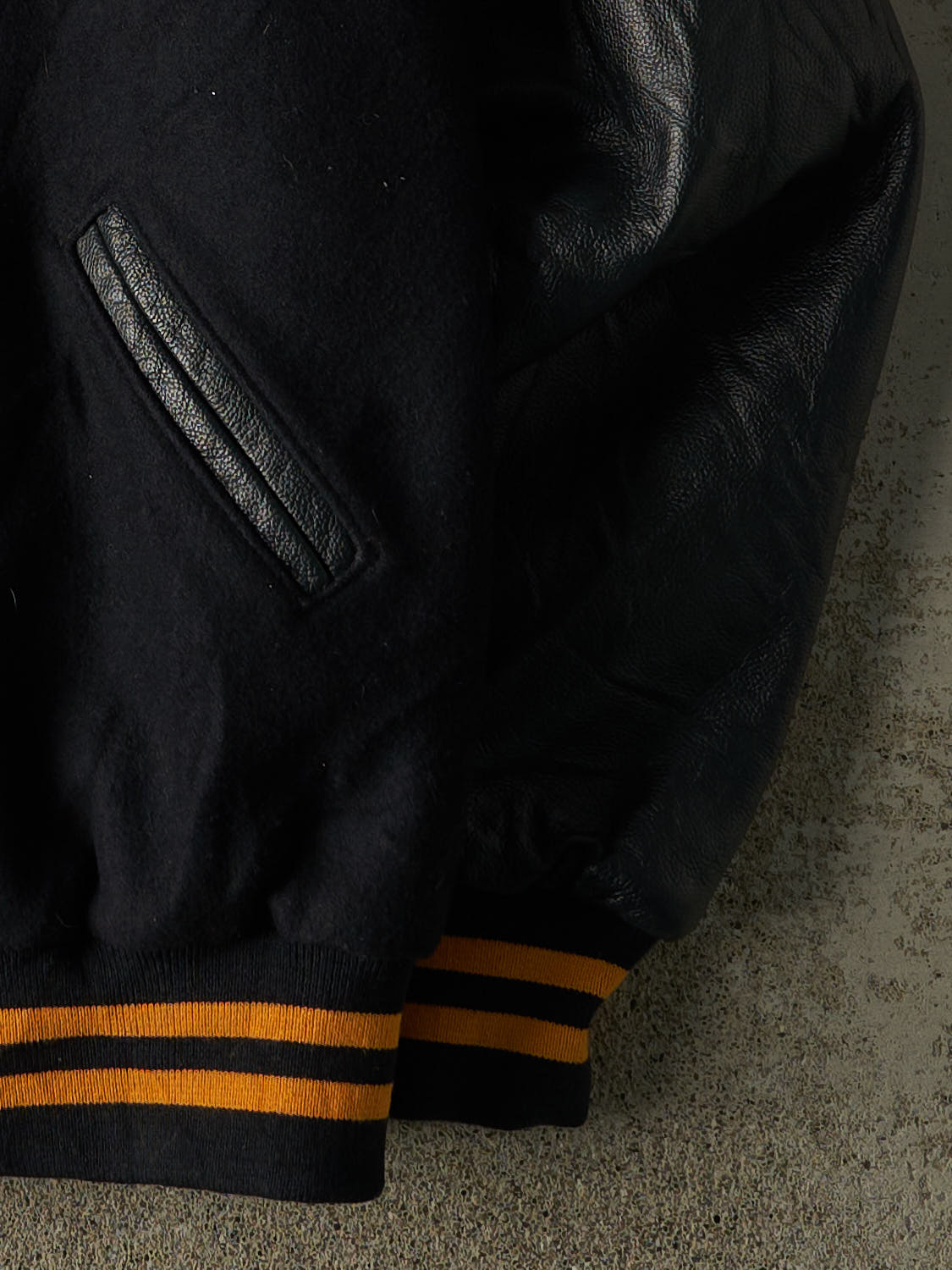 Vintage 90s Navy Blue Varsity Jacket (M/L)