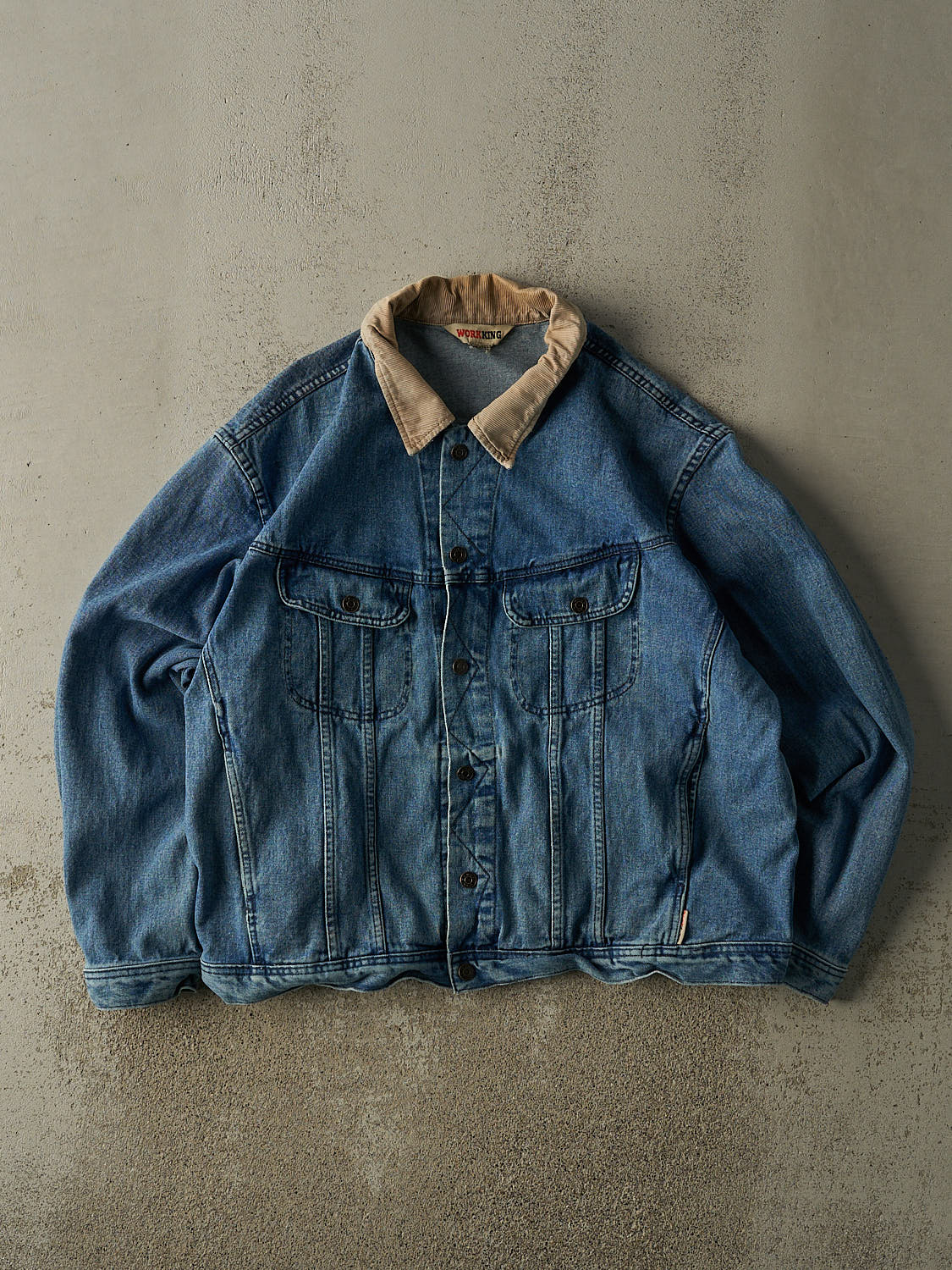 Vintage 90s Mid Wash Denim Jacket (XL)