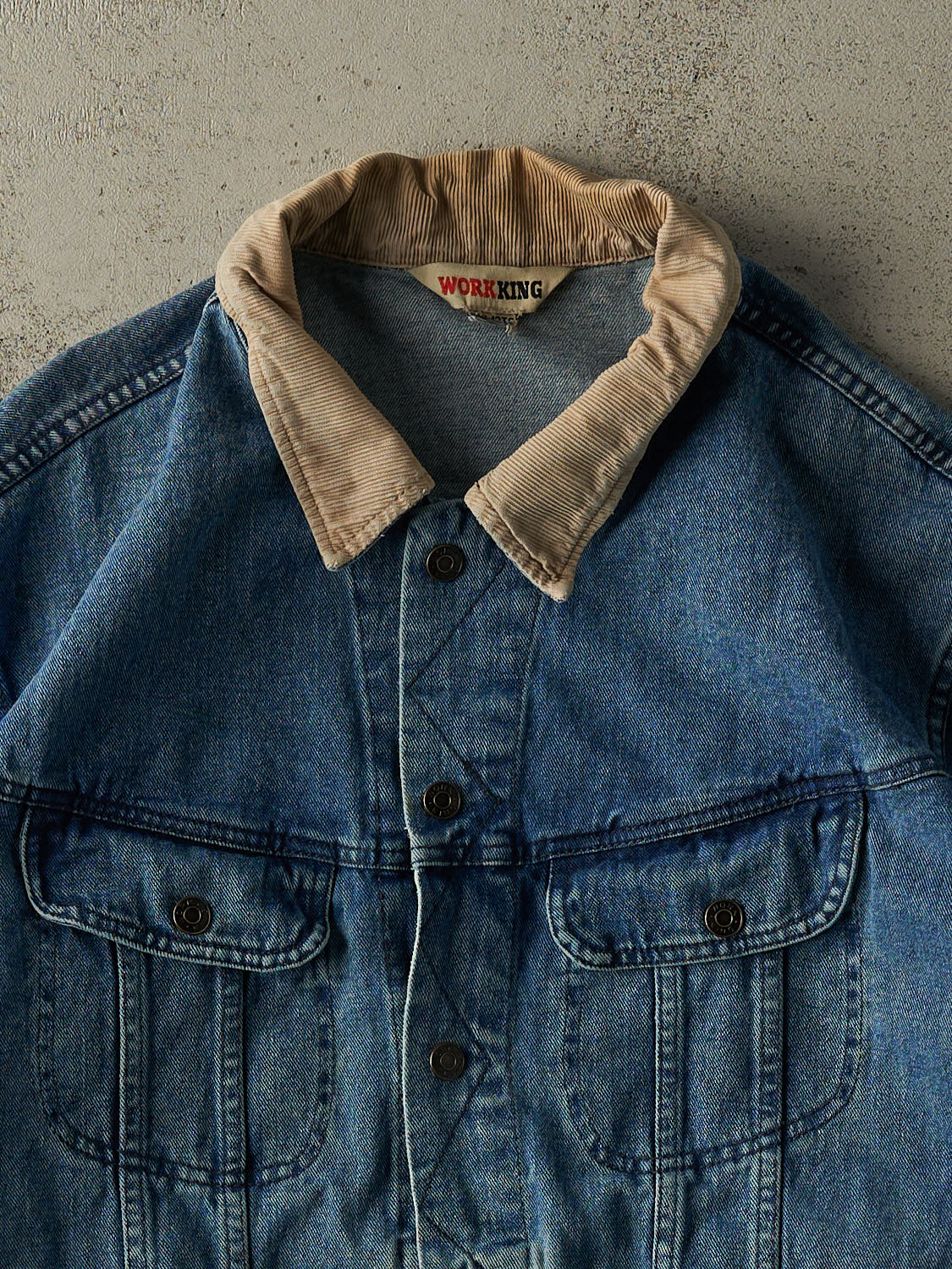 Vintage 90s Mid Wash Denim Jacket (XL)
