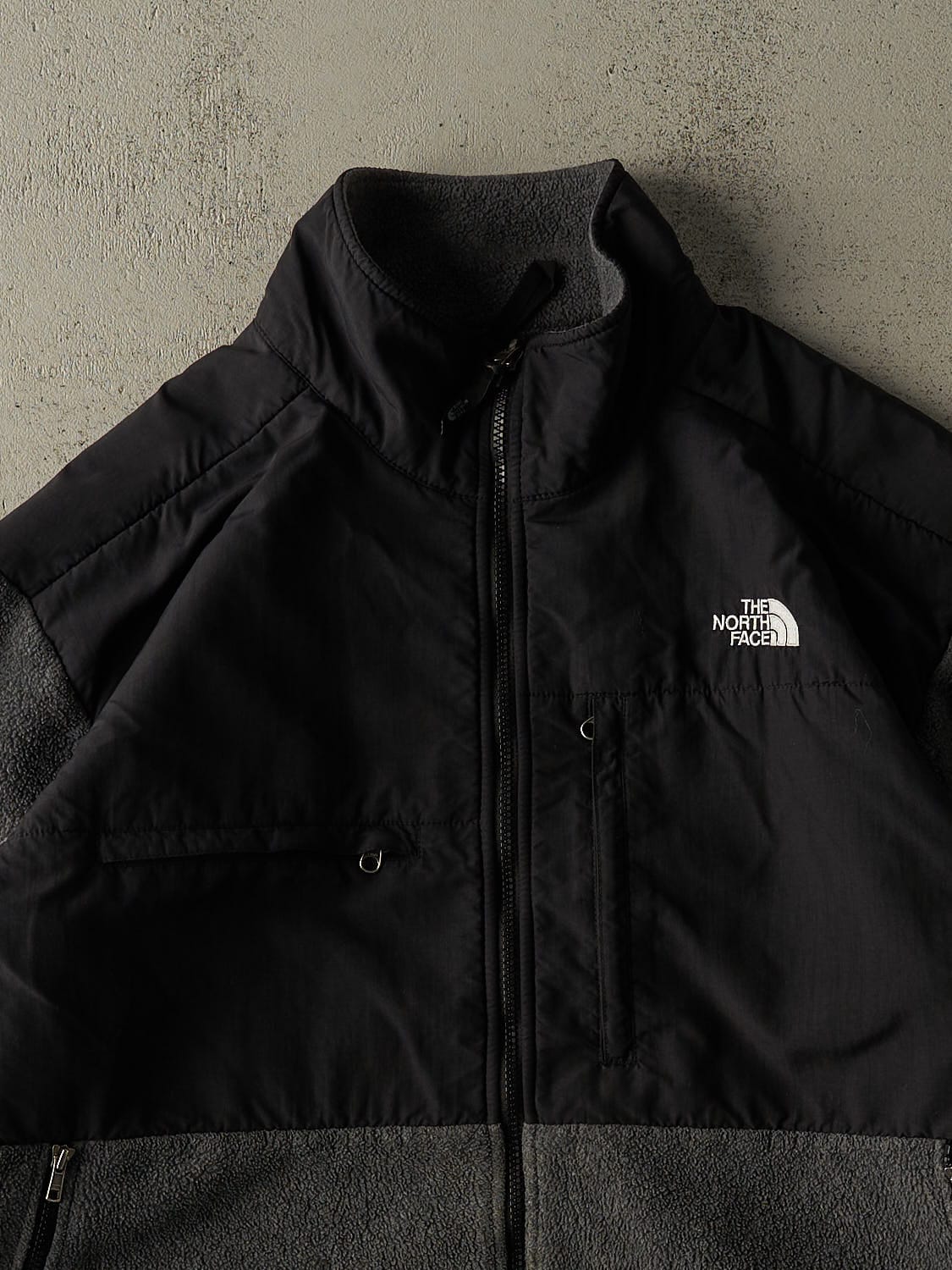 Vintage 90s Grey The North Face Denali Fleece Jacket (XL/XXL)