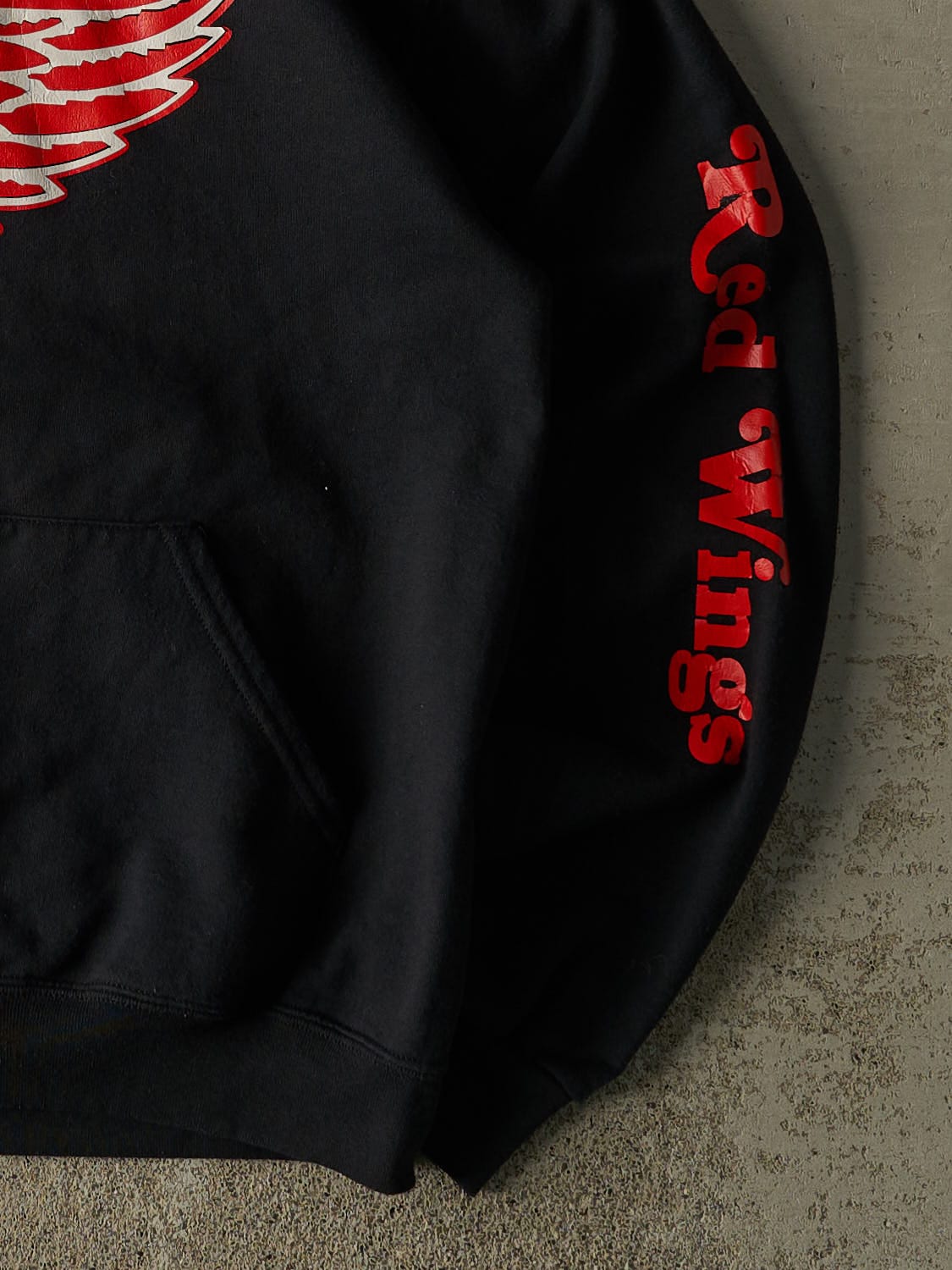 Vintage 90s Black Detroit Red Wings Hoodie (M)