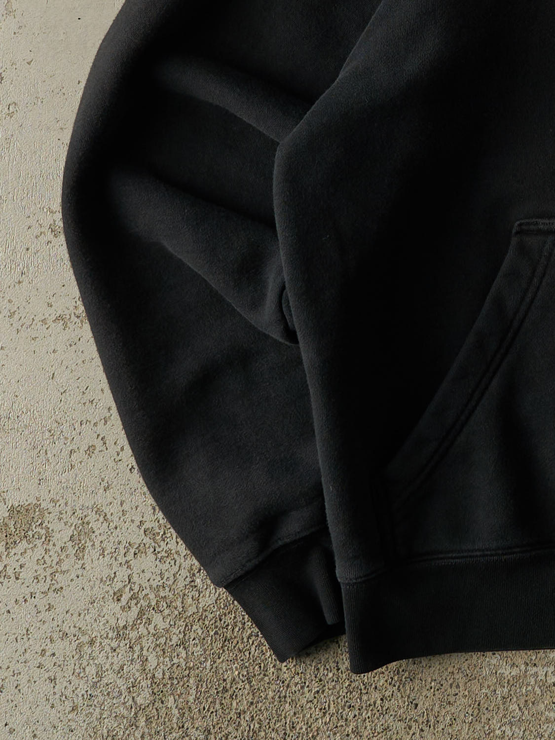 Vintage 90s Black CAT Embroidered Hoodie (S/M)