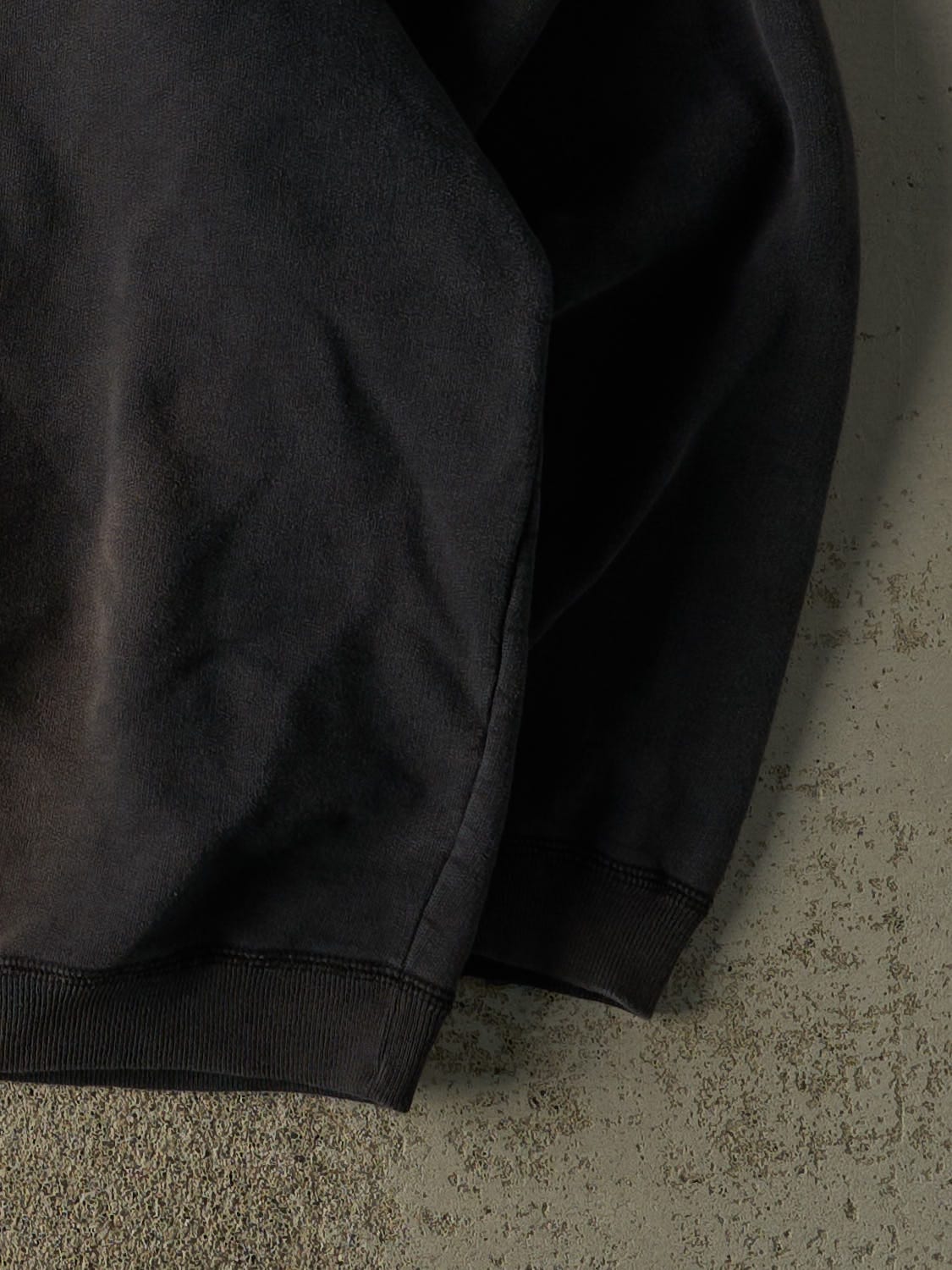 Vintage Y2K Sun Faded Black Roots x Apple Logo Quarter Zip Sweater (XL)