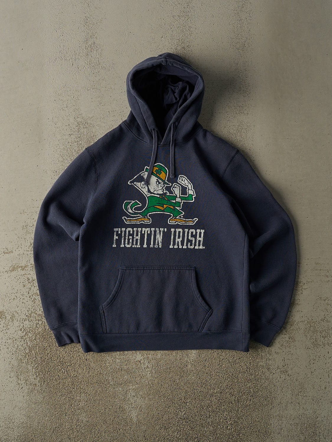 Vintage 90s Navy Blue University of Notre Dame Fighting Irish Hoodie (S)