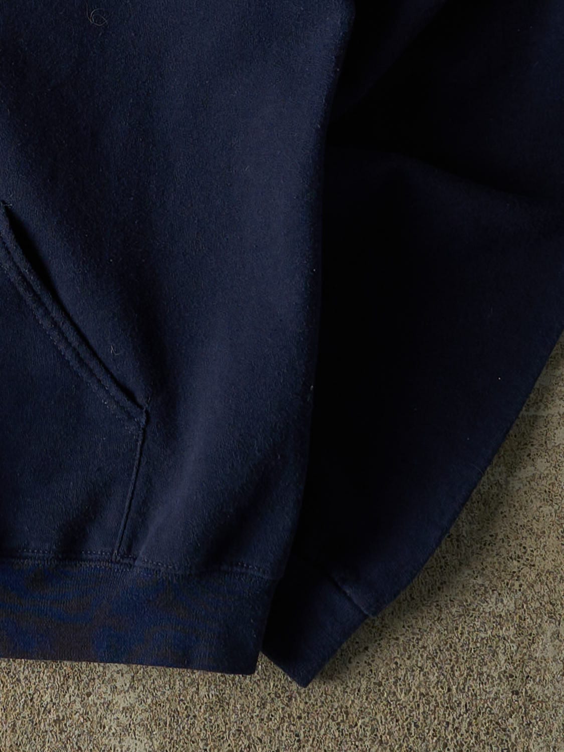 Vintage 90s Navy Blue Sinclair Athletics Hoodie (S/M)