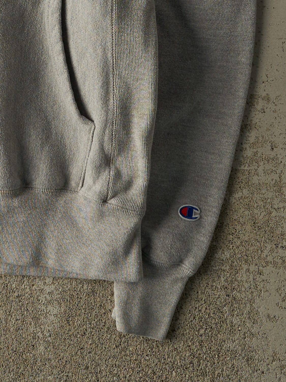Vintage Y2K Heather Grey Champion Reverse Weave  Rosemount Soccer Hoodie (S)