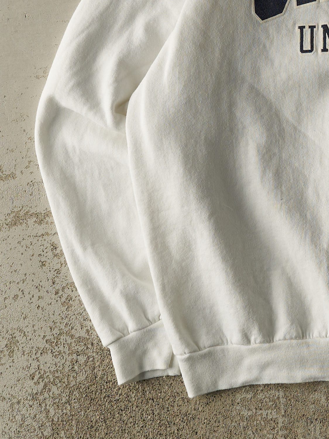Vintage 90s White Oxford  University Crewneck (L)