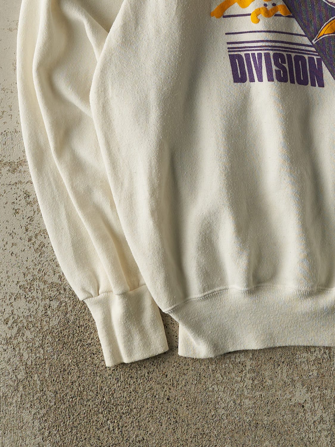 Vintage 89' White Minnesota Vikings Division Champions Crewneck (L/XL)