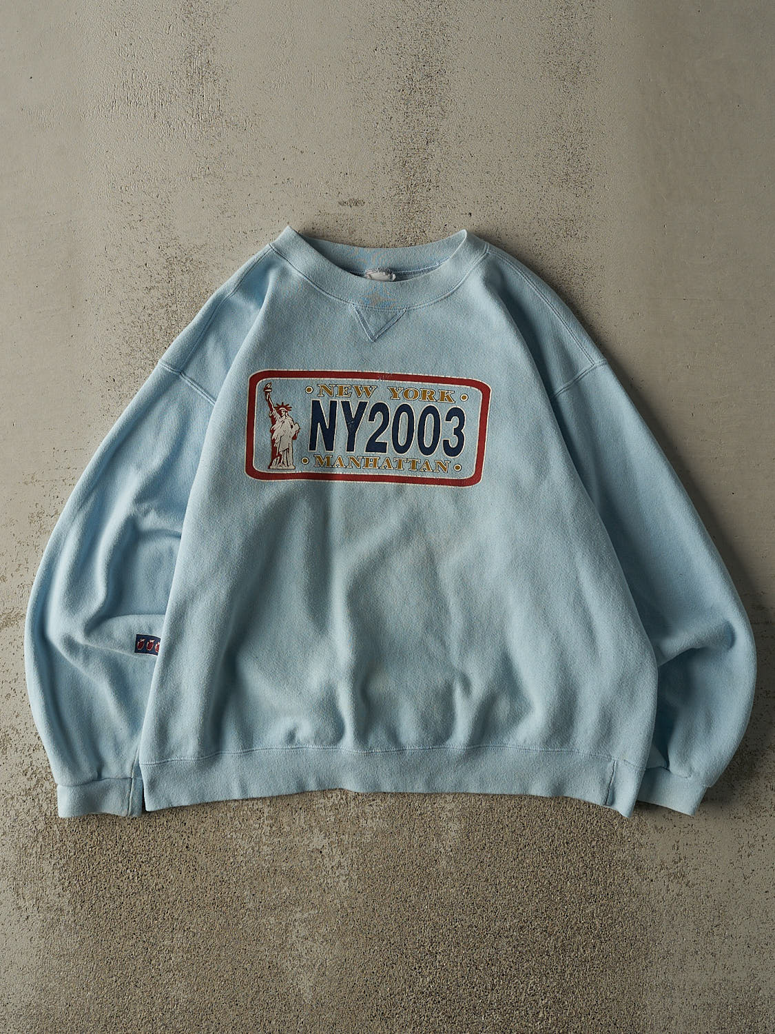Vintage 03' Baby Blue New York Crewneck (M/L)