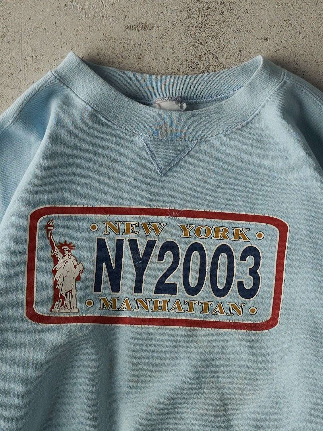 Vintage 03' Baby Blue New York Crewneck (M/L)