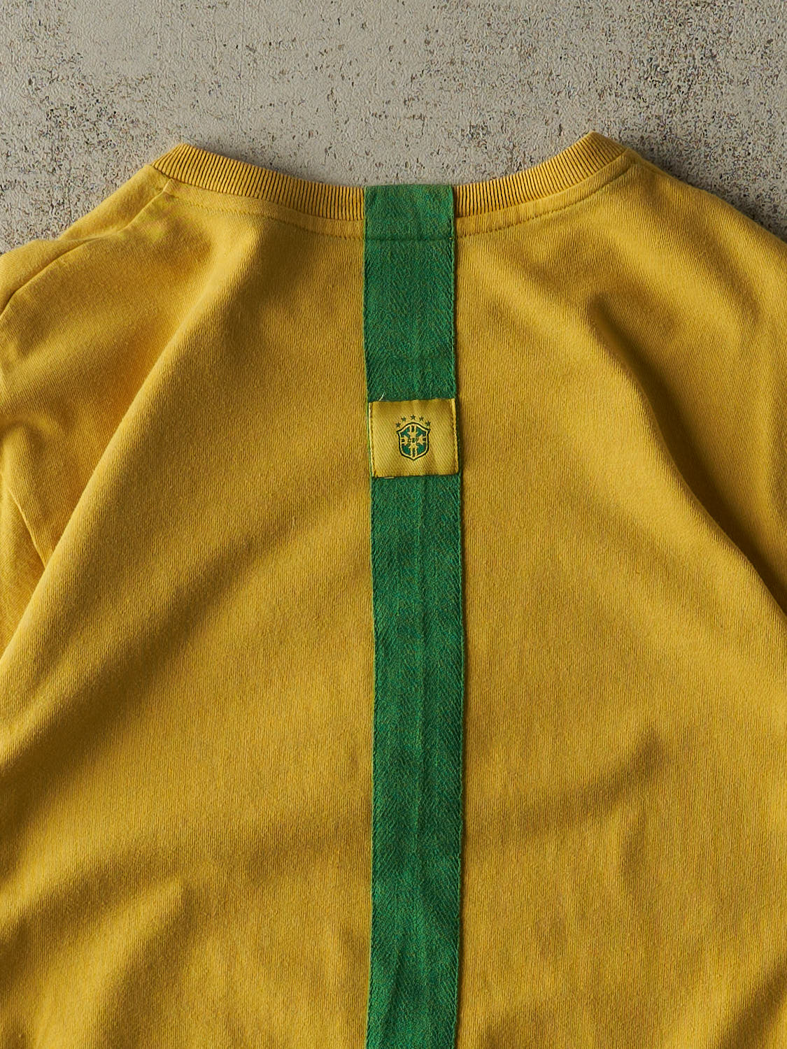 Vintage Y2K Yellow Nike Brasil Tee (M)