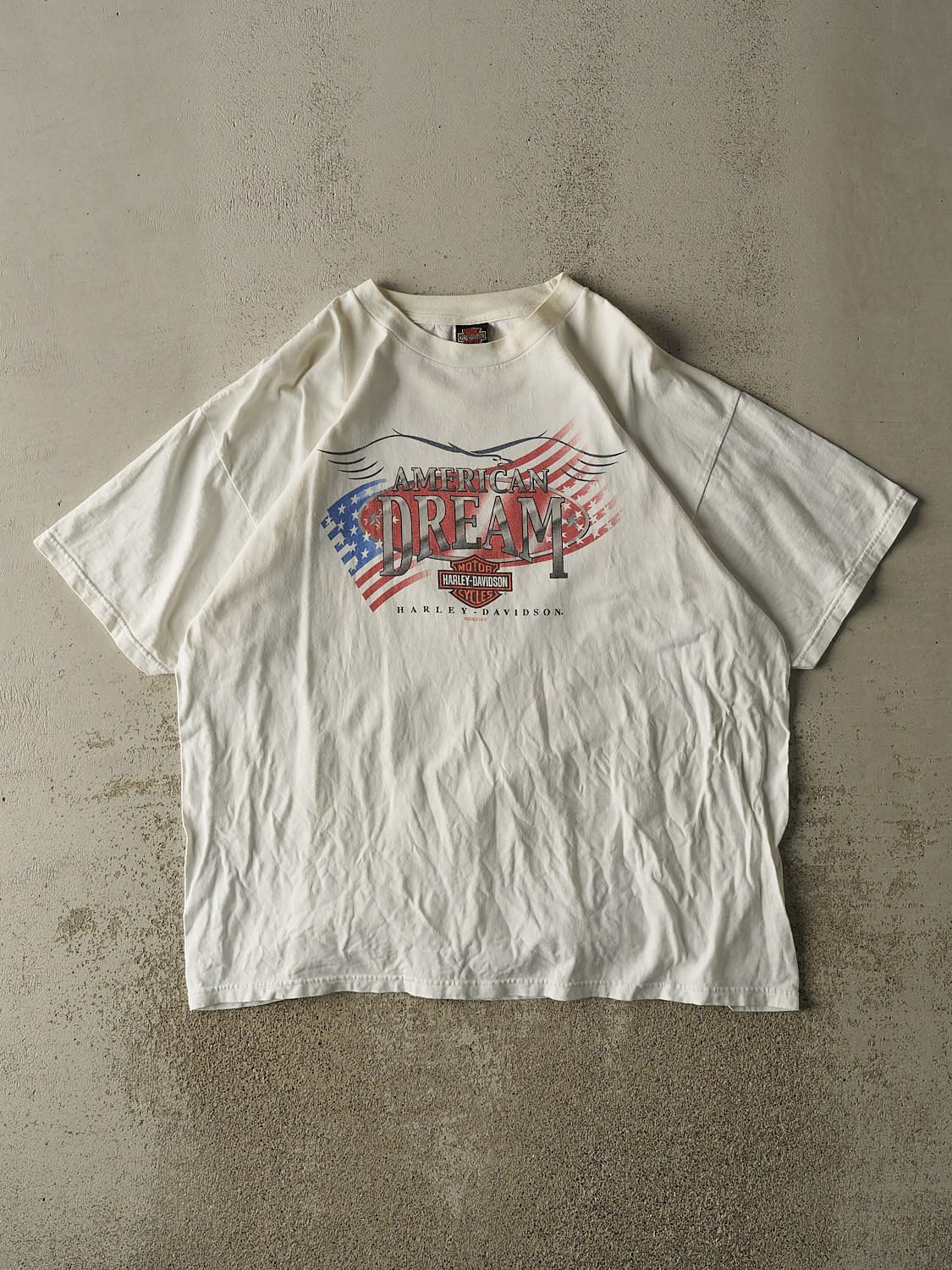 Vintage 03' White Harley Davidson American Dream Tee (XL/XXL)