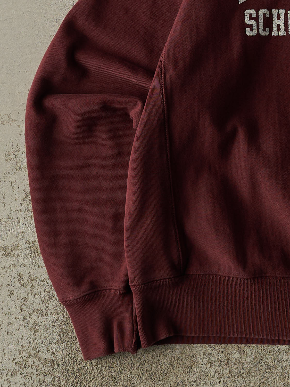 Vintage Y2K Burgundy Champion Reverse Weave Manhattan School of Music Crewneck (S/M)