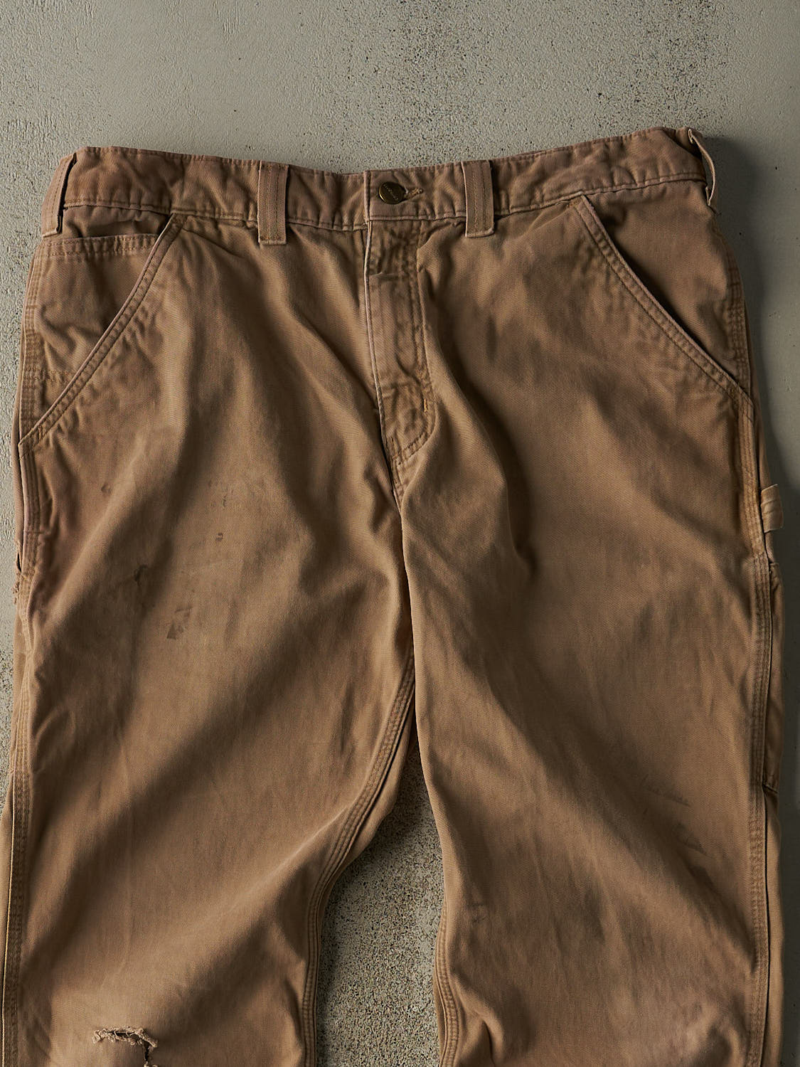 Vintage Y2K Beige Carhartt Carpenter Pants (34x30)