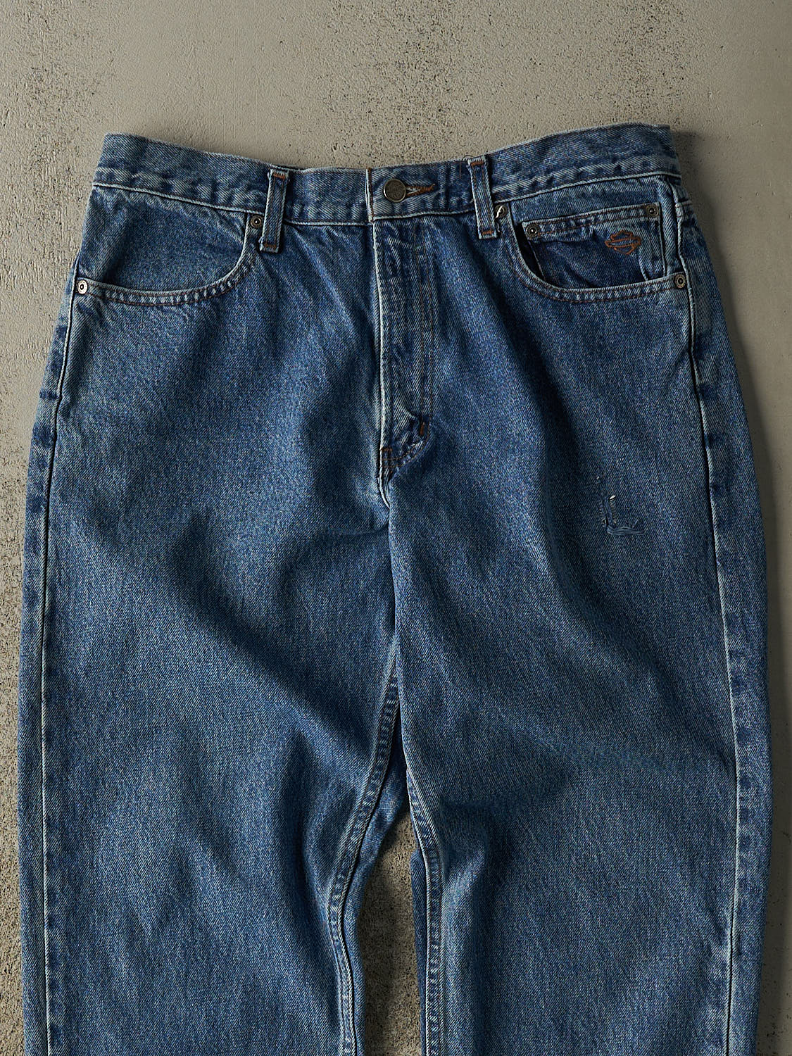 Vintage 90s Mid Wash Harley Davidson Jeans (33x29.5)