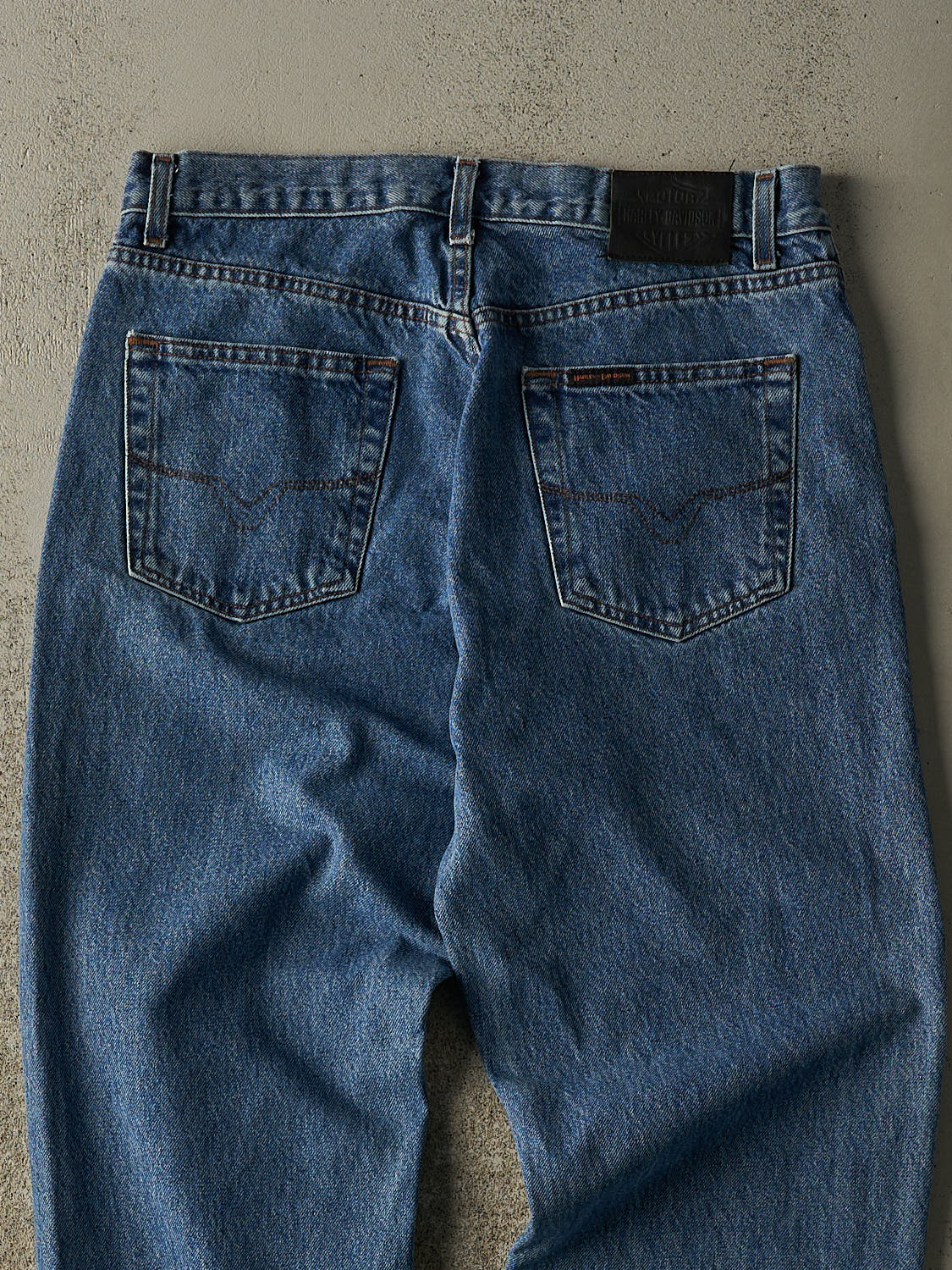 Vintage 90s Mid Wash Harley Davidson Jeans (33x29.5)