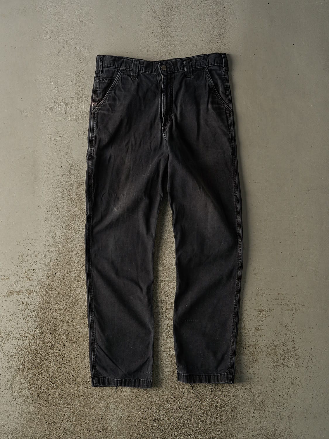 Vintage Y2K Faded Black Carhartt Work Pants (33x31)