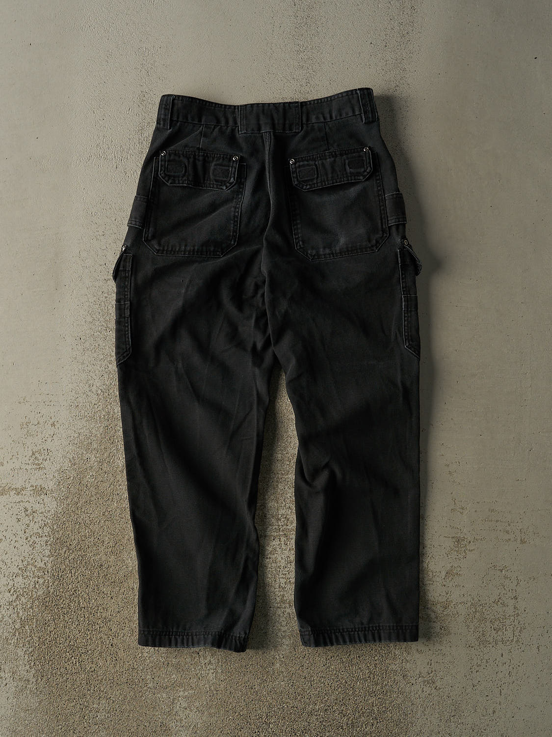 Vintage 90s Faded Black Duluth Utility Cargo Pants (30x28.5)