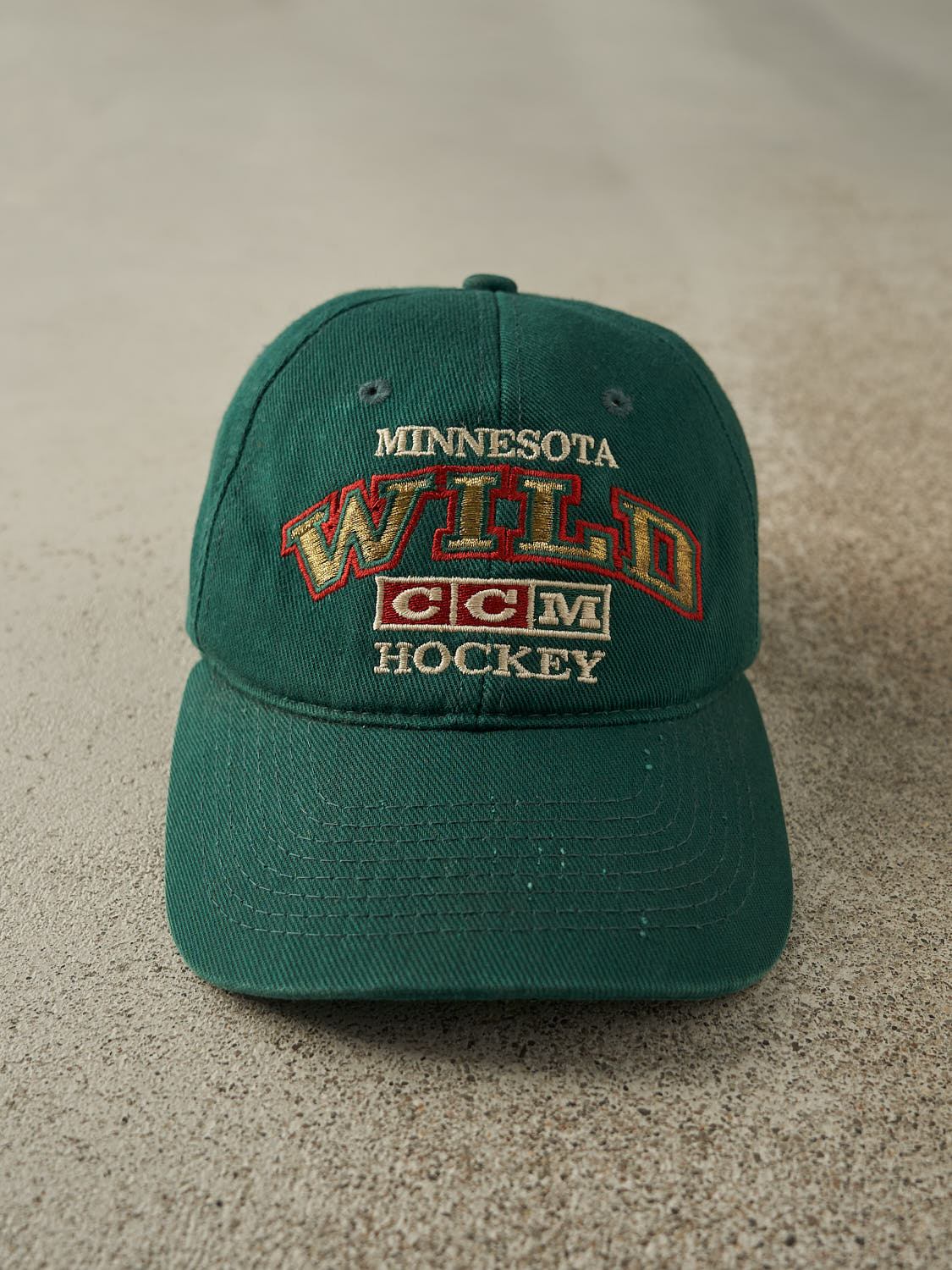 Vintage Y2K Green Minnesota Wild Strapback (O/S)