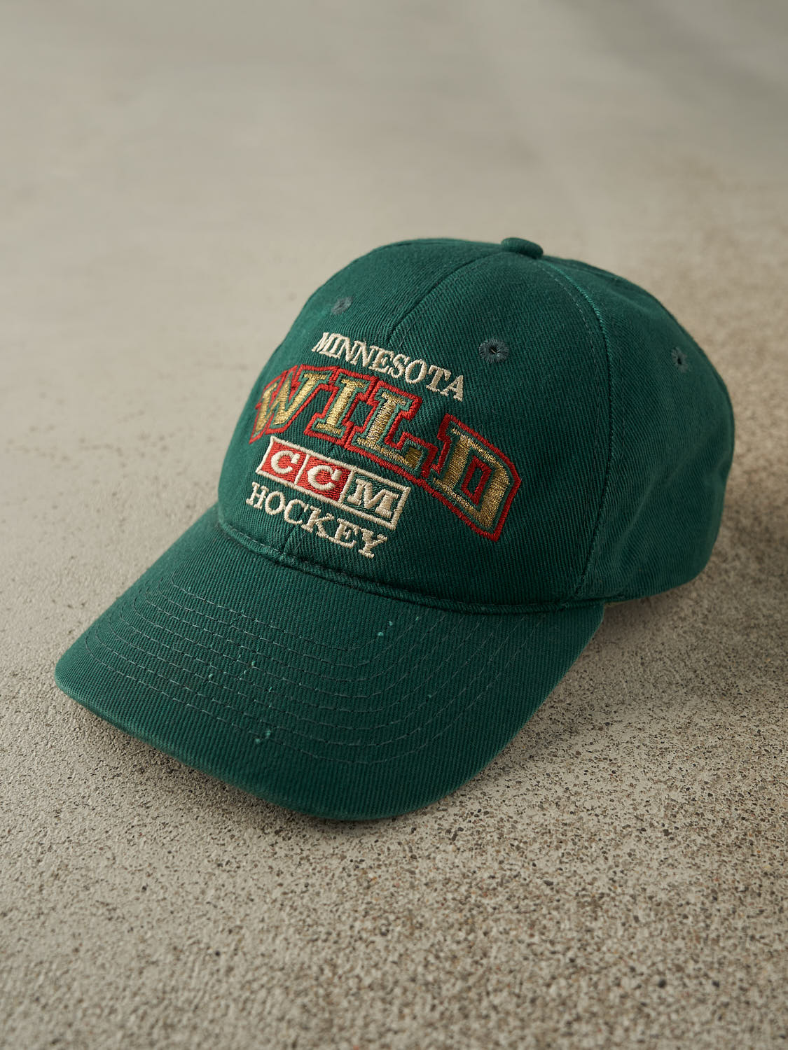 Vintage Y2K Green Minnesota Wild Strapback (O/S)