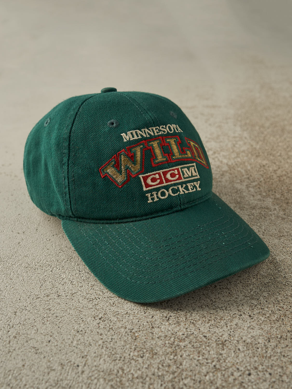 Vintage Y2K Green Minnesota Wild Strapback (O/S)