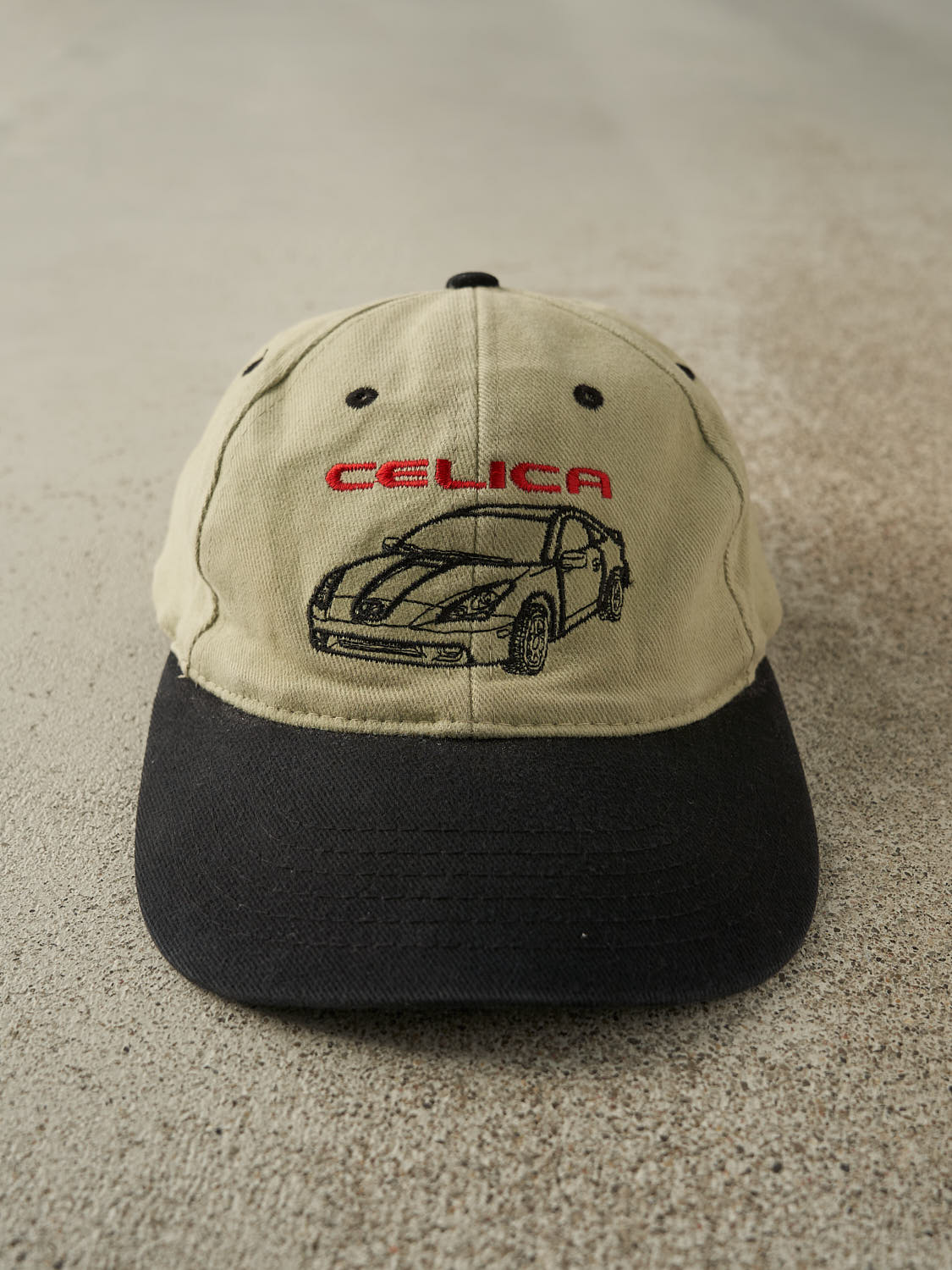 Vintage 90s Beige & Black Toyota Celica Strapback (O/S)