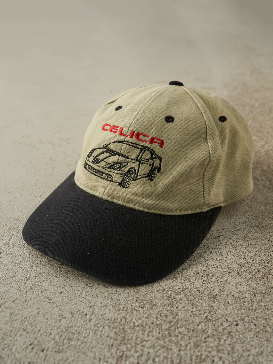 Vintage 90s Beige & Black Toyota Celica Strapback (O/S)