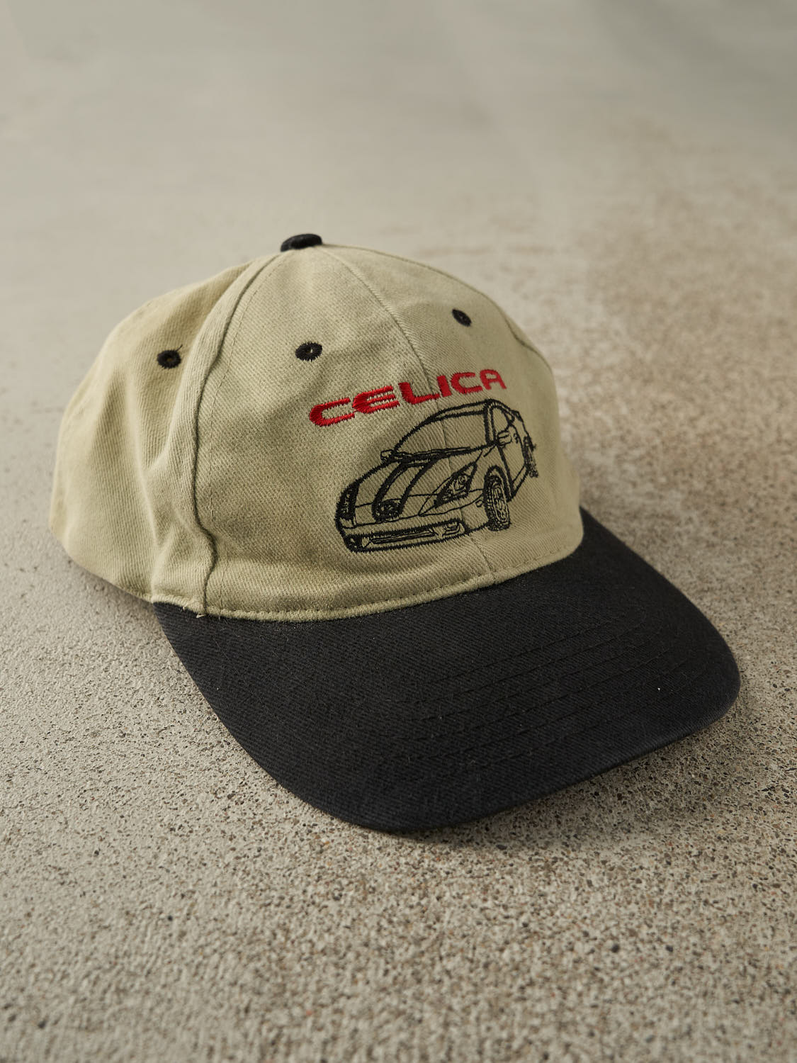 Vintage 90s Beige & Black Toyota Celica Strapback (O/S)