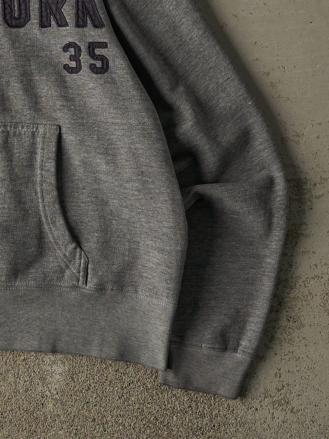 Vintage Y2K Grey New York Embroidered Zip Up Hoodie (S)