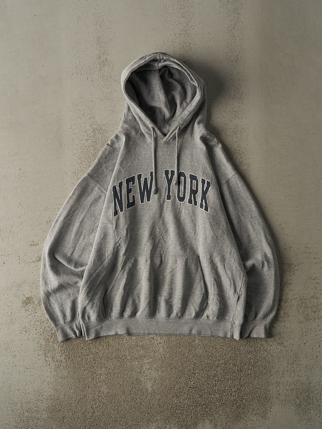 Vintage 90s Grey New York Hoodie (L/XL)