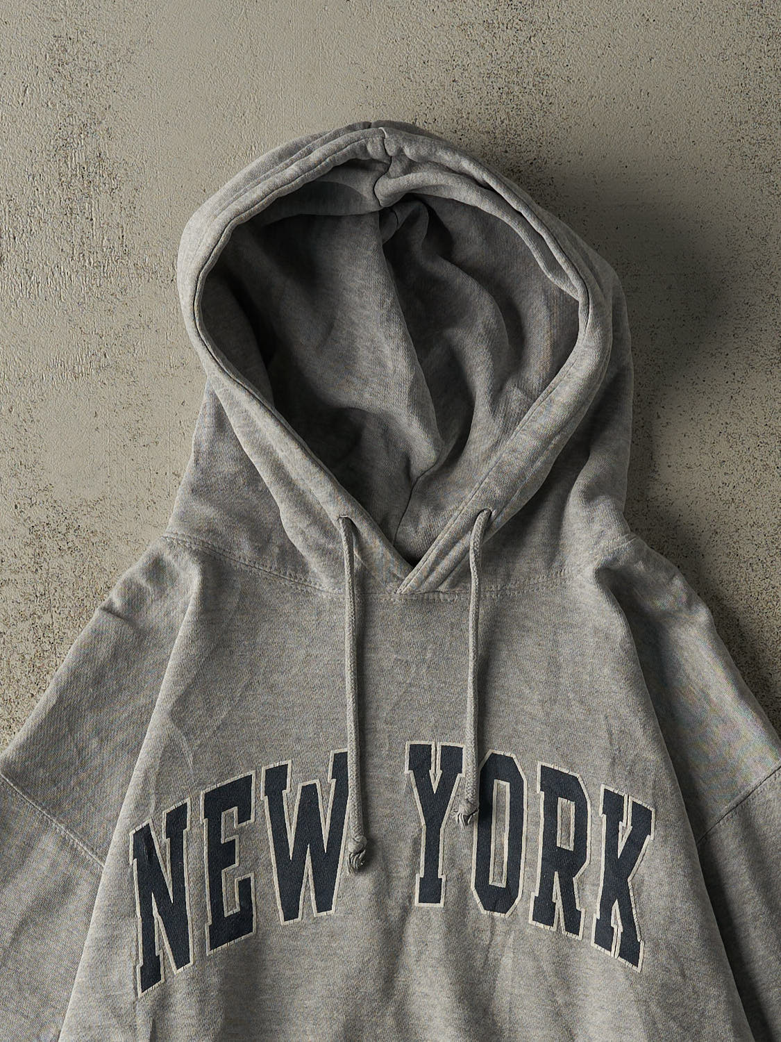 Vintage 90s Grey New York Hoodie (L/XL)