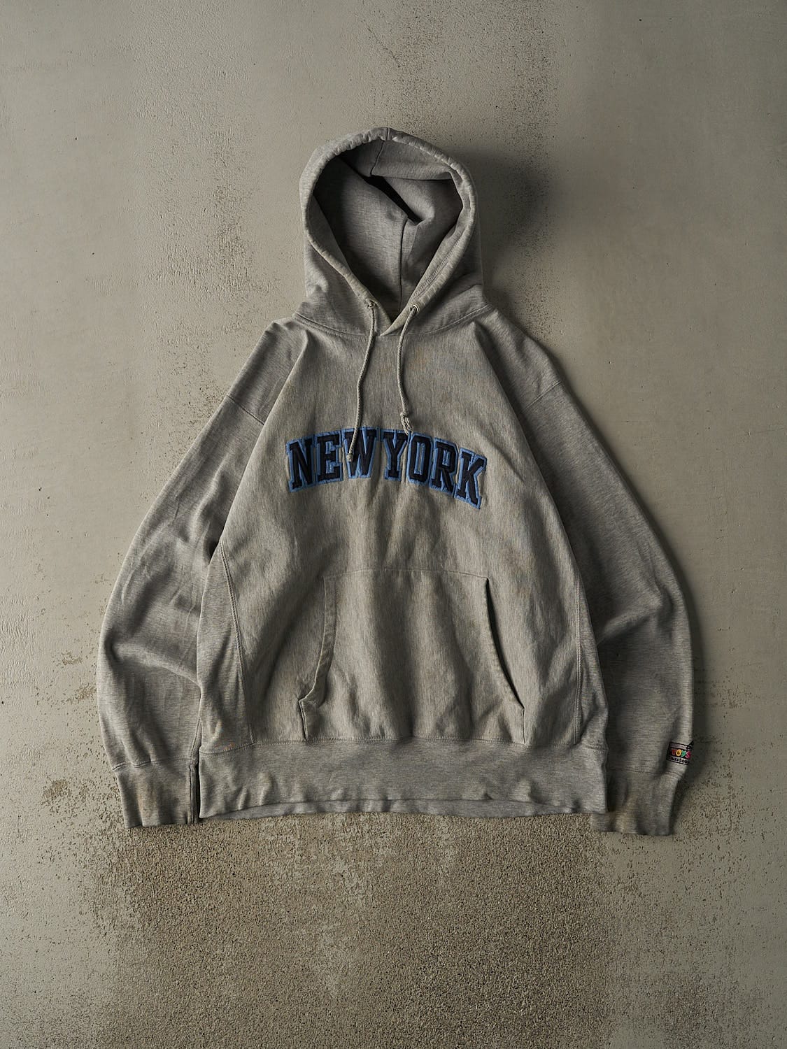 Vintage 90s Grey New York Toys R Us Times Square Embroidered Hoodie (XL/XXL)