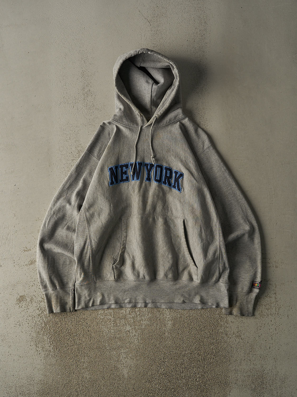 Vintage 90s Grey New York Toys R Us Times Square Embroidered Hoodie (XL/XXL)