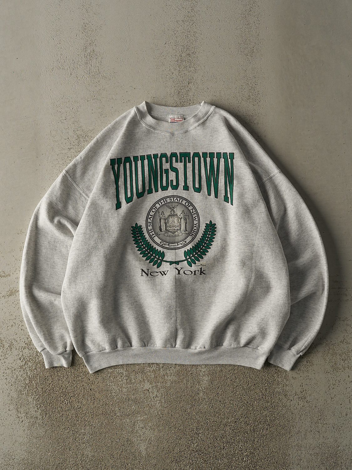 Vintage 97' Heather Grey Youngstown New York Crewneck (XL/XXL)