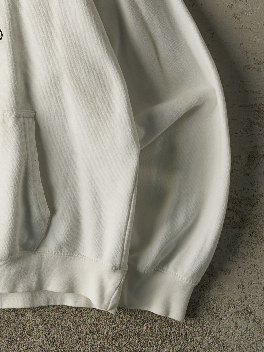Vintage Y2K White "I Love NY" Hoodie (S/M)