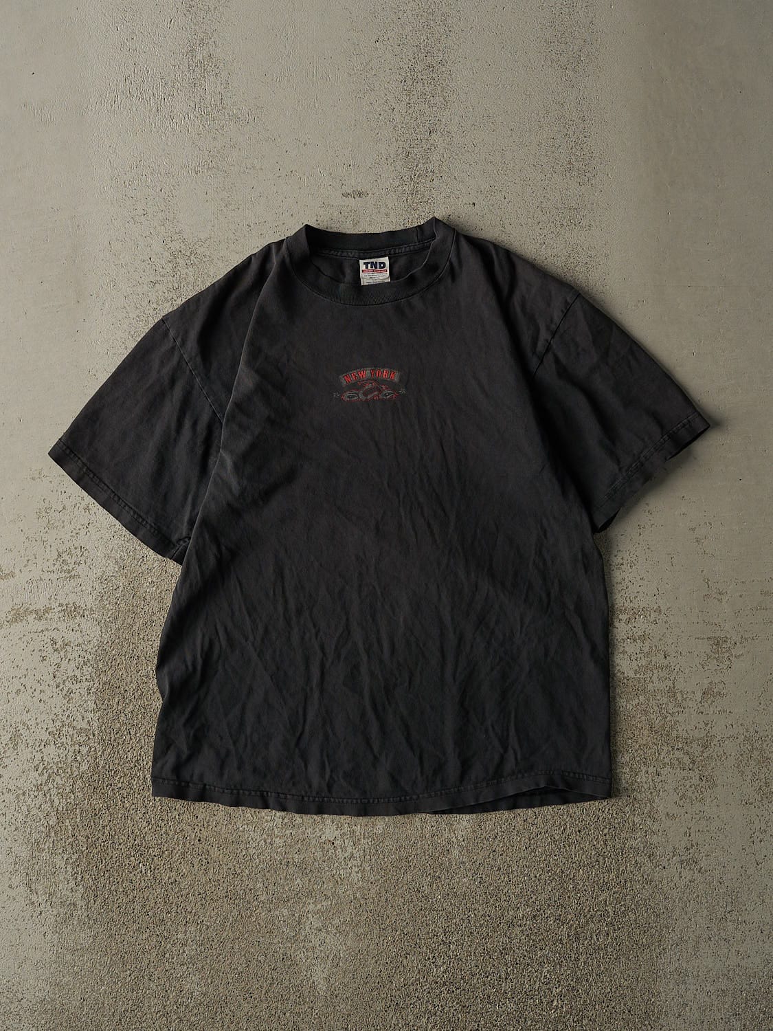 Vintage Y2K Faded Black Orange County Choppers New York Tee (M)