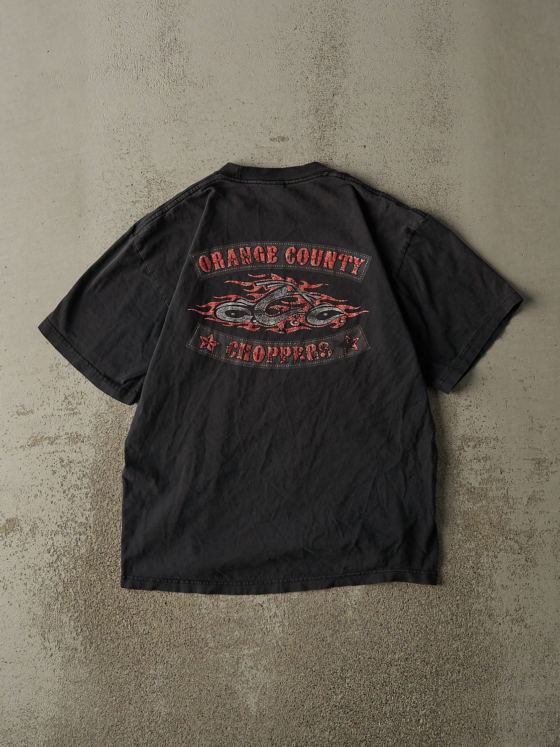 Vintage Y2K Faded Black Orange County Choppers New York Tee (M)