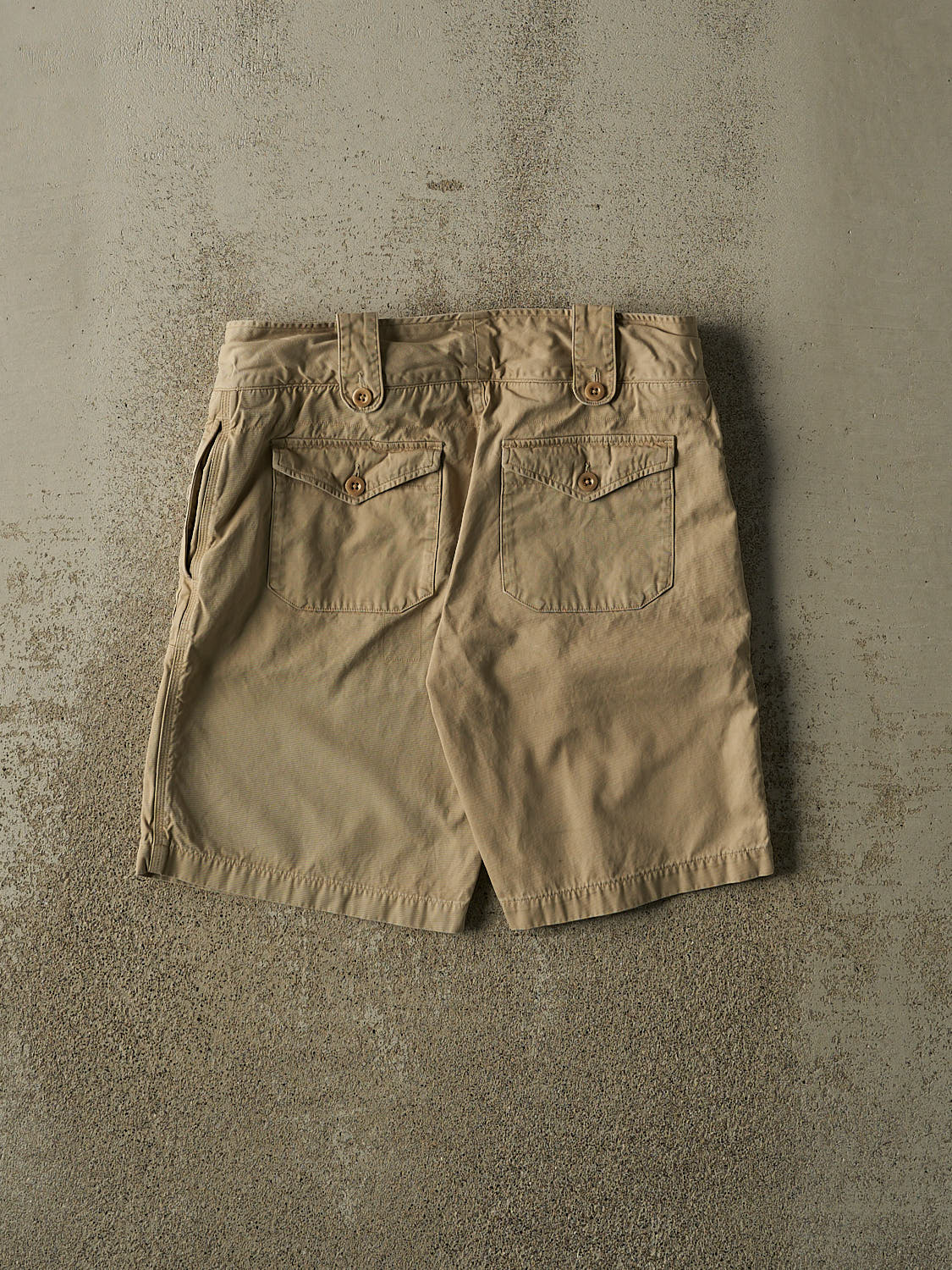 Vintage Y2K Beige Ralph Lauren Cargo Shorts (34x10.5)