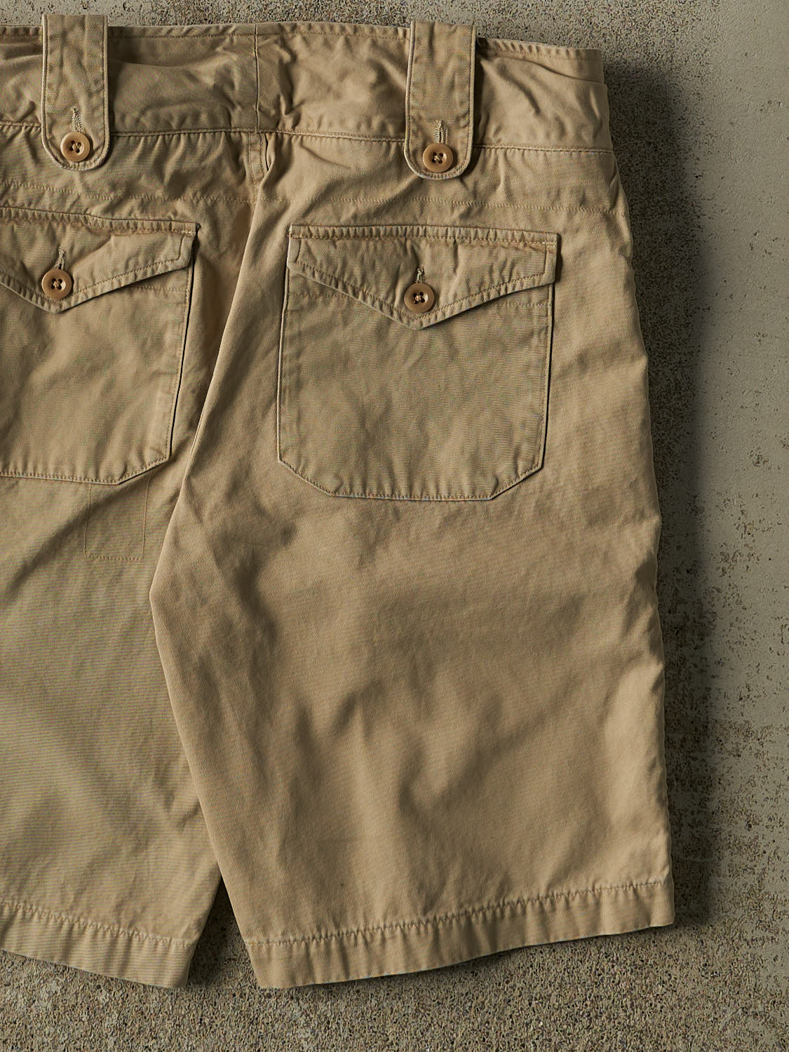 Vintage Y2K Beige Ralph Lauren Cargo Shorts (34x10.5)