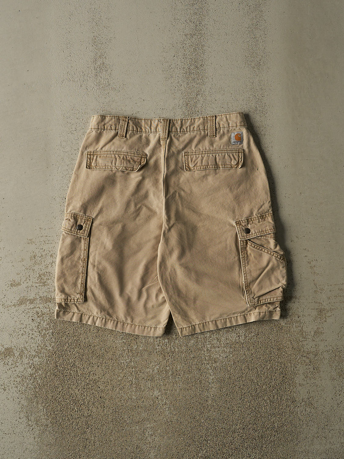 Vintage Y2K Beige Carhartt Cargo Shorts (34x11)