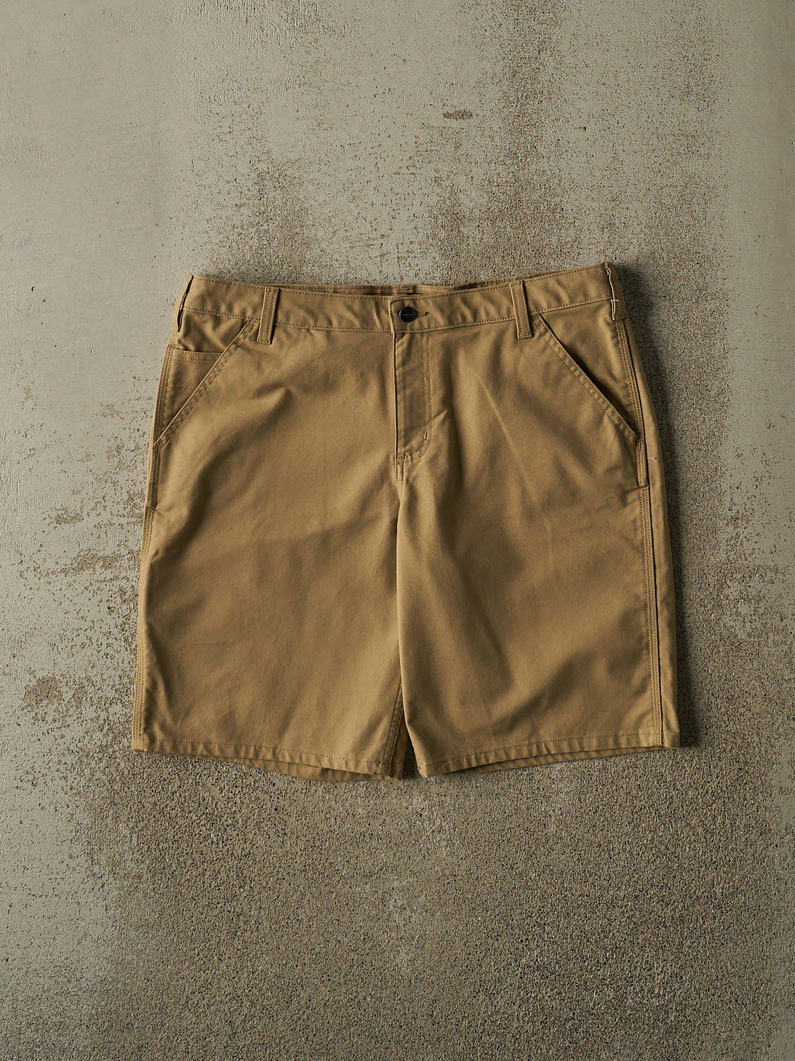 Vintage Y2K Beige Carhartt Canvas Work Shorts (36x10)