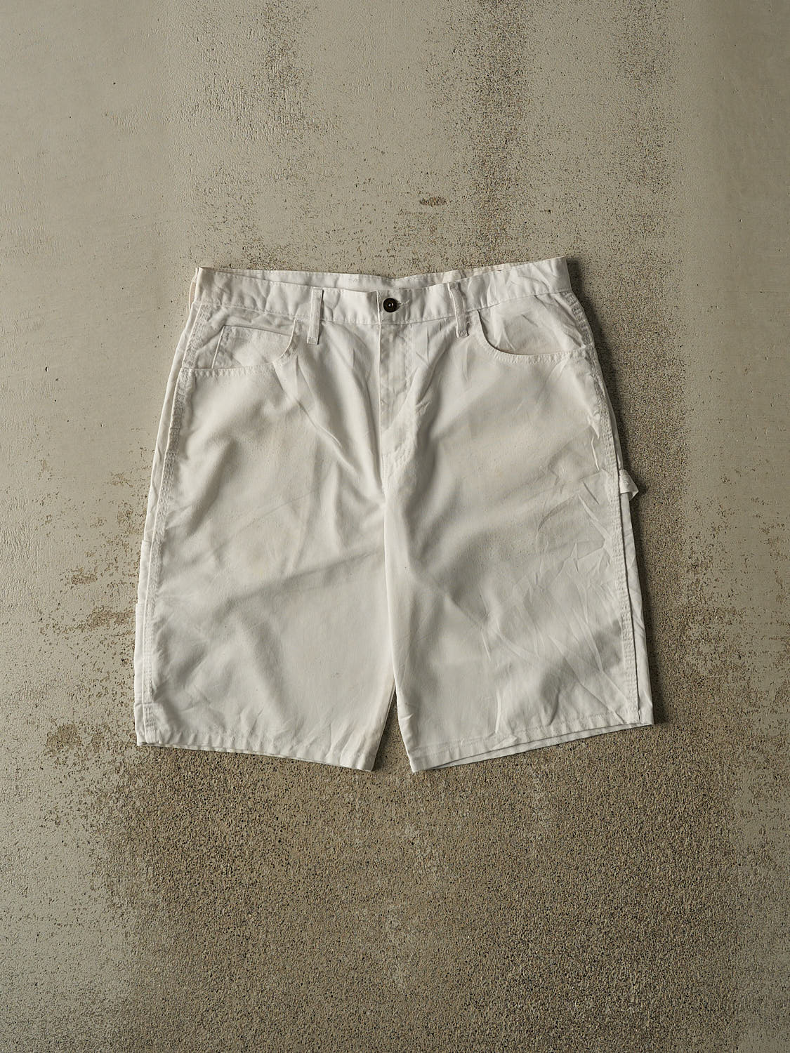 Vintage Y2K White Dickies Carpenter Shorts (34x11)