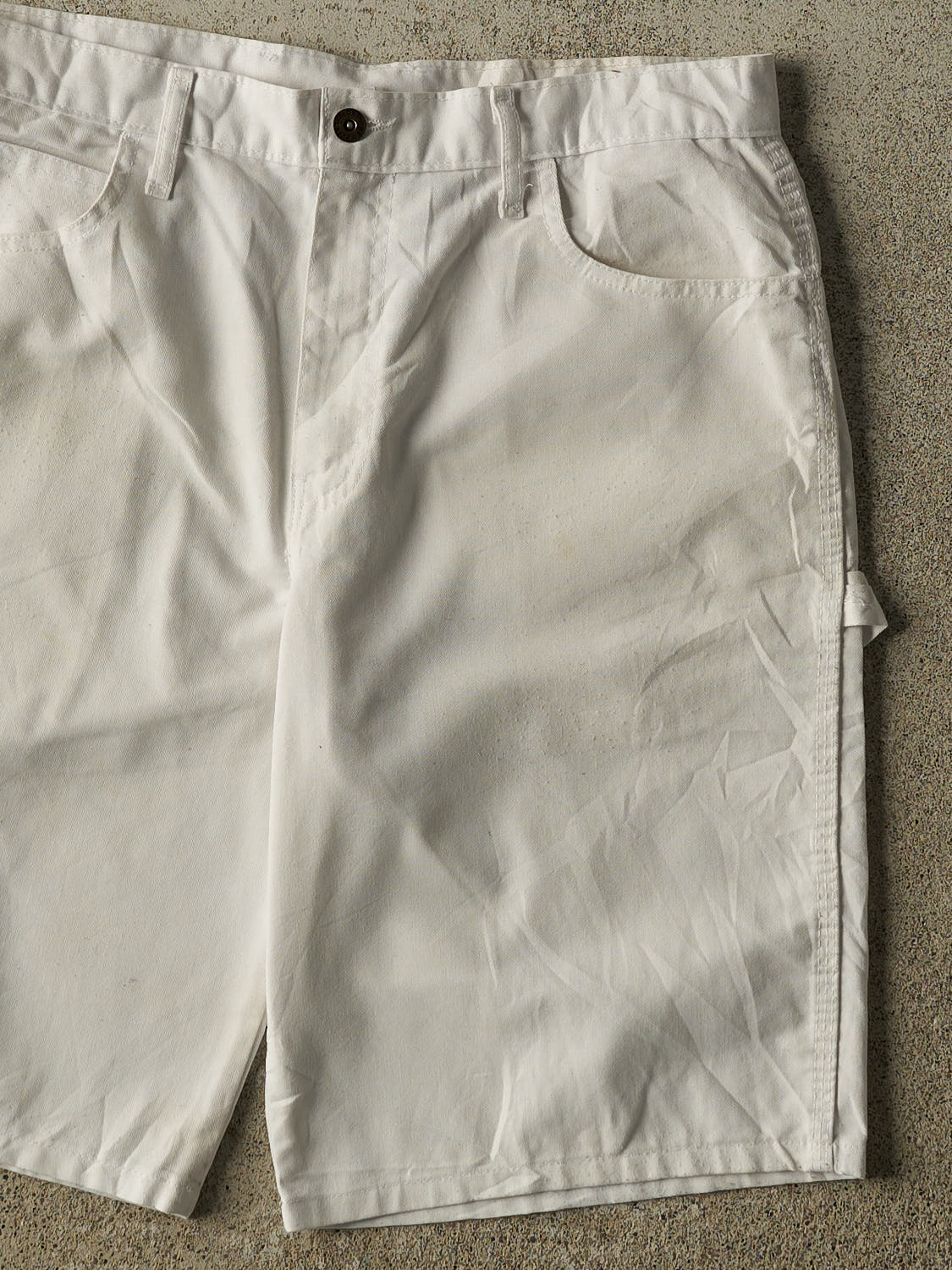 Vintage Y2K White Dickies Carpenter Shorts (34x11)