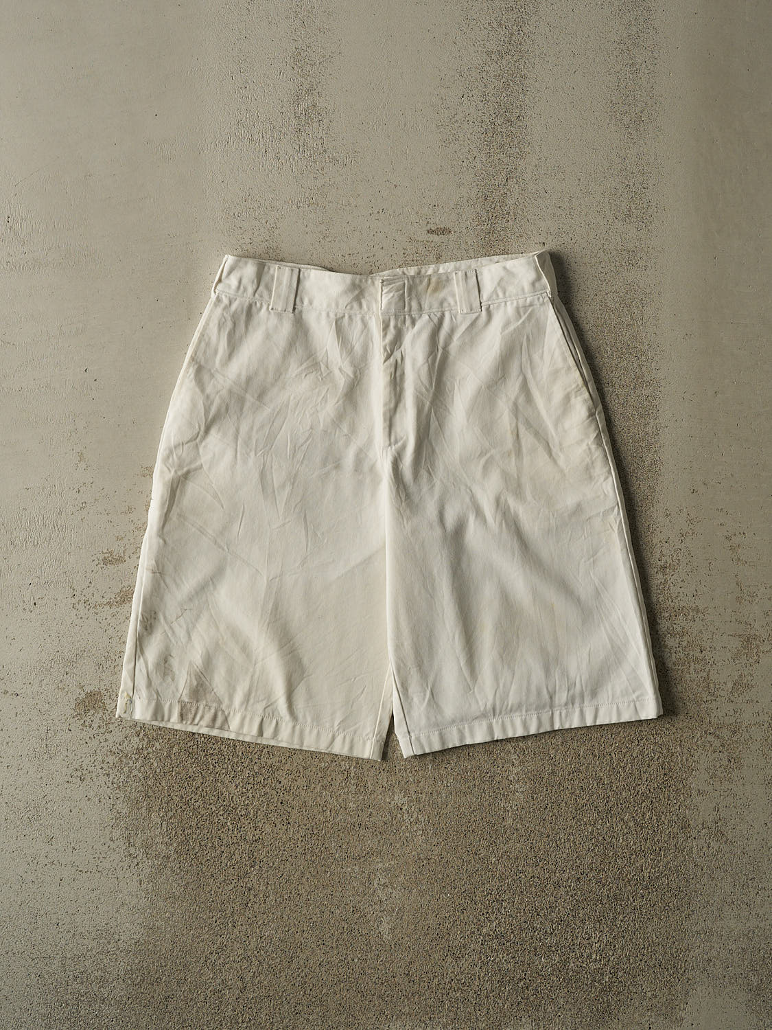 Vintage 90s White Dickies Work Shorts (34x13)