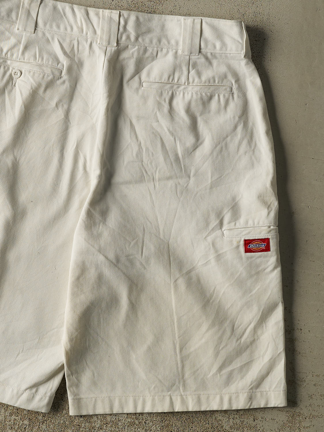 Vintage 90s White Dickies Work Shorts (34x13)