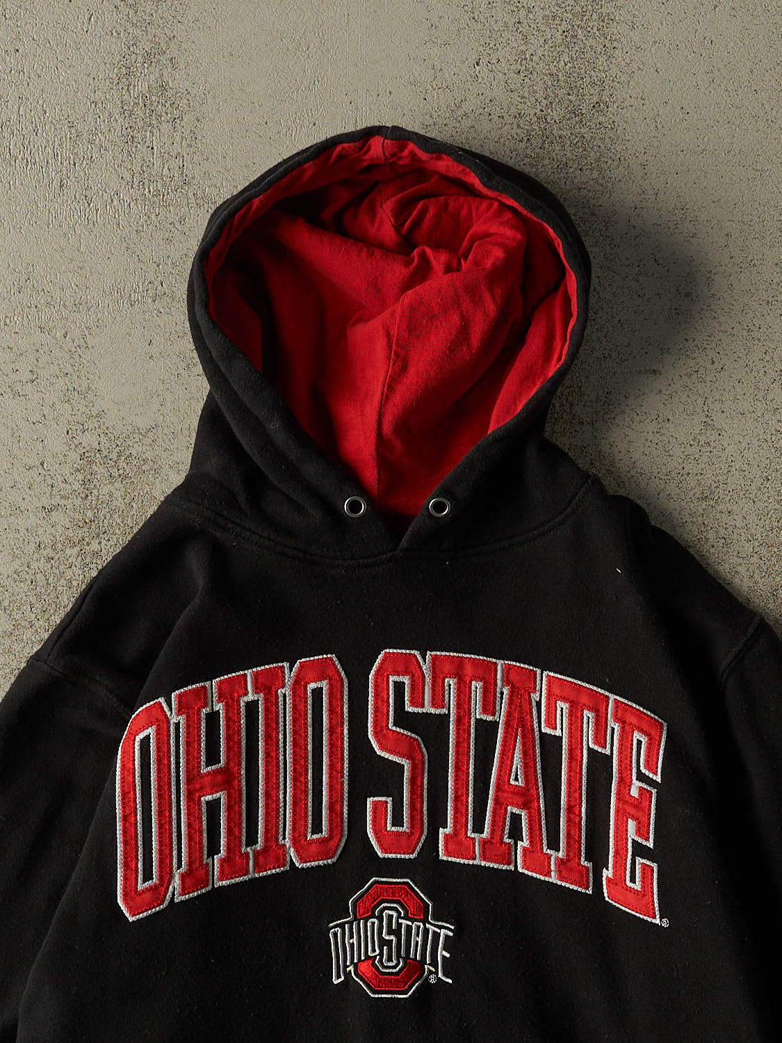 Vintage Y2K Black Ohio State University Hoodie (S)