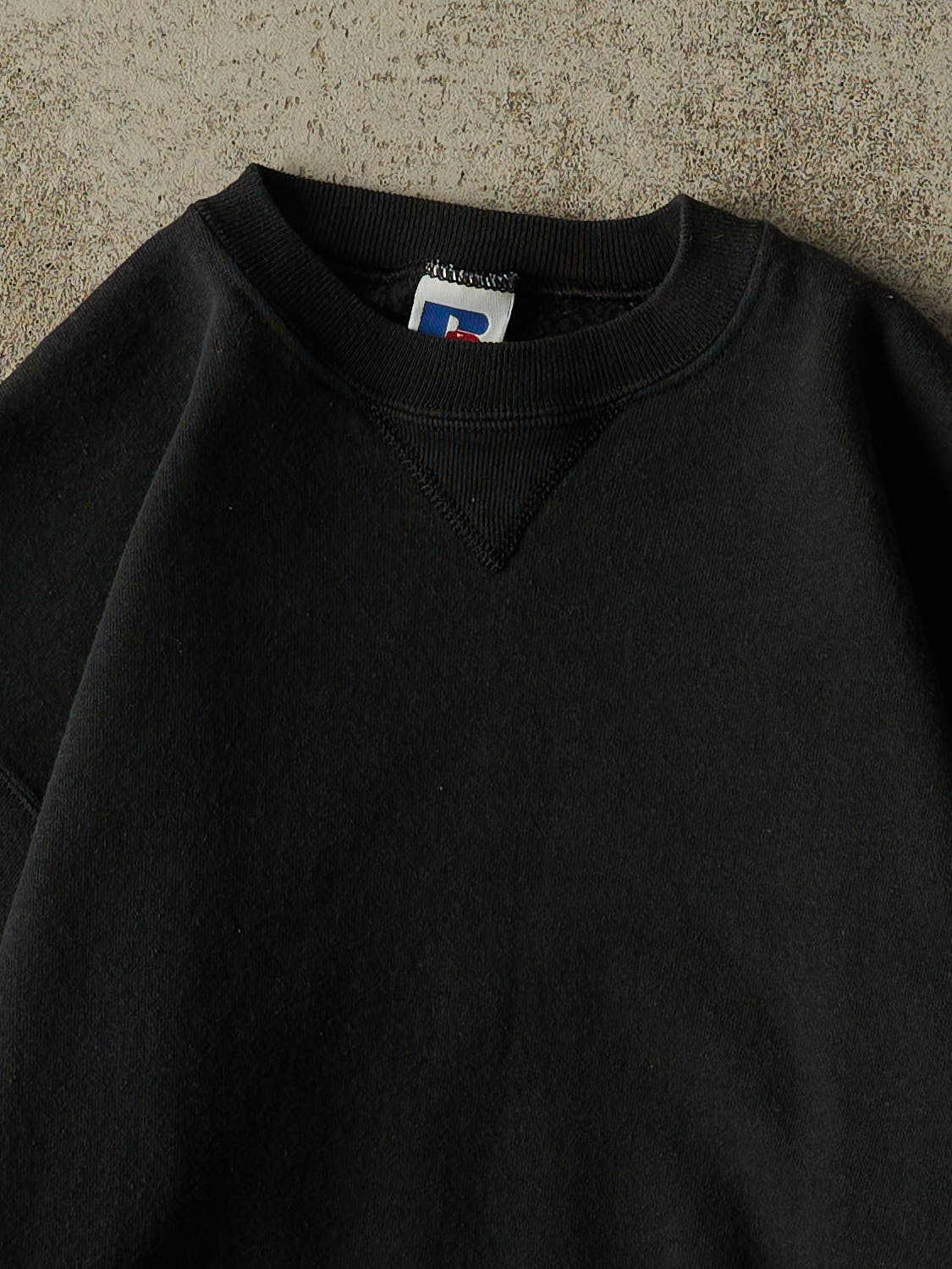 Vintage 90s Black Russell Athletic Blank Crewneck (XXS)